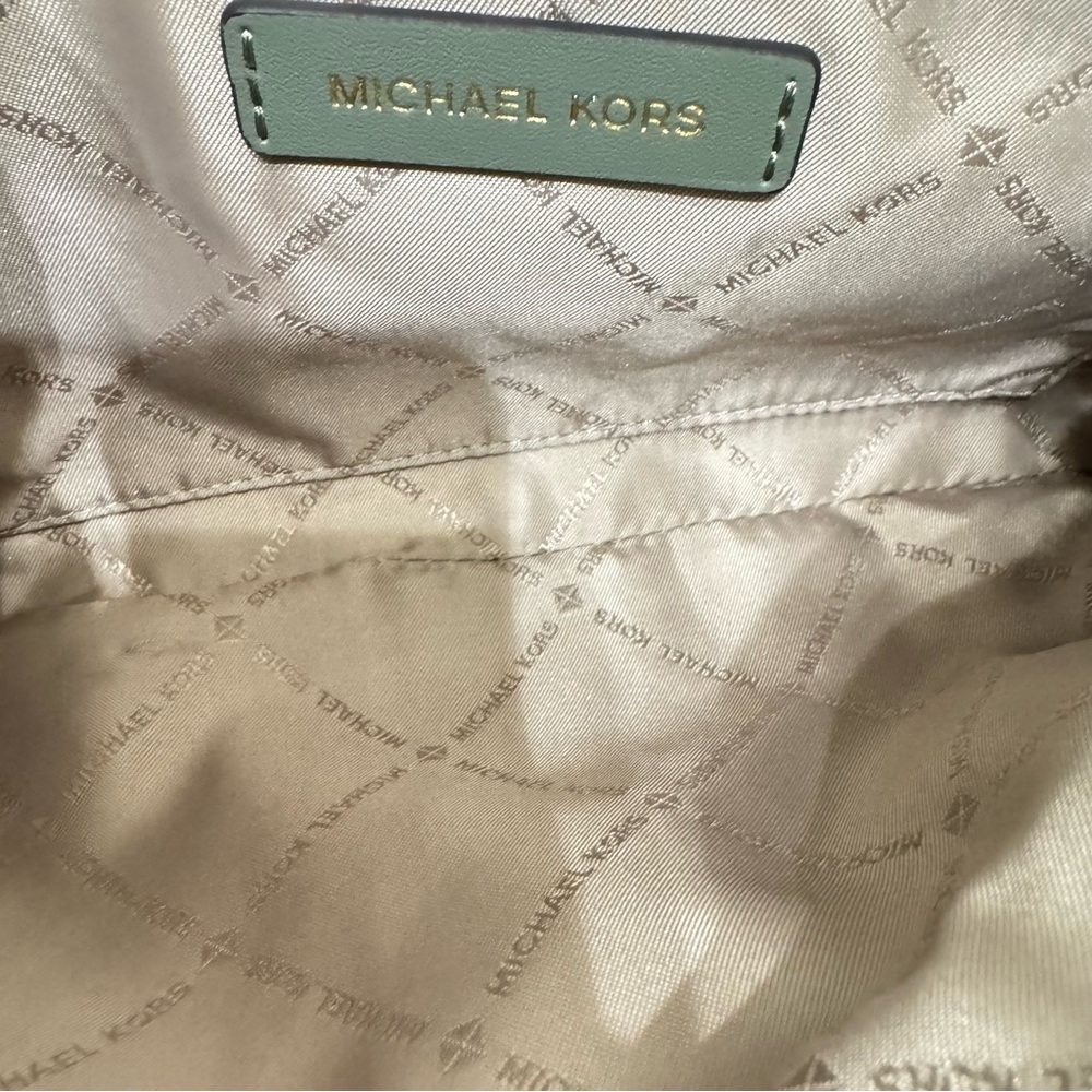 Michael Kors - Maisie Large Pebbled Leather 2-in-1 Tote Bag - Army Green - Picture 13 of 13